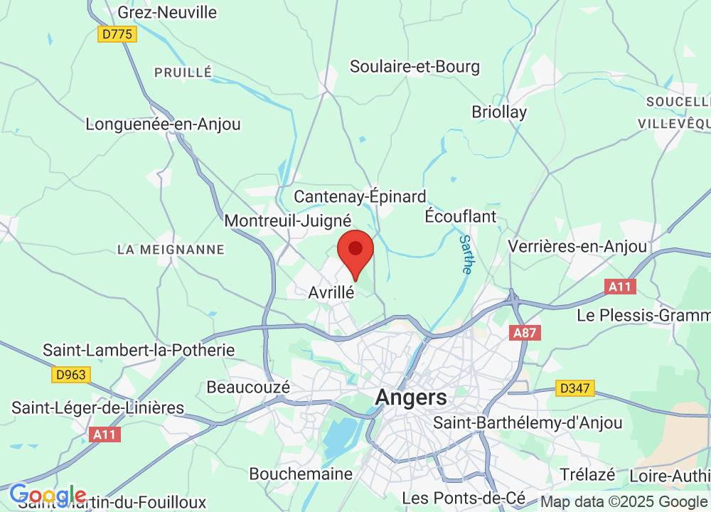 Standort von Golf Bluegreen Angers - La Perrière auf der Karte