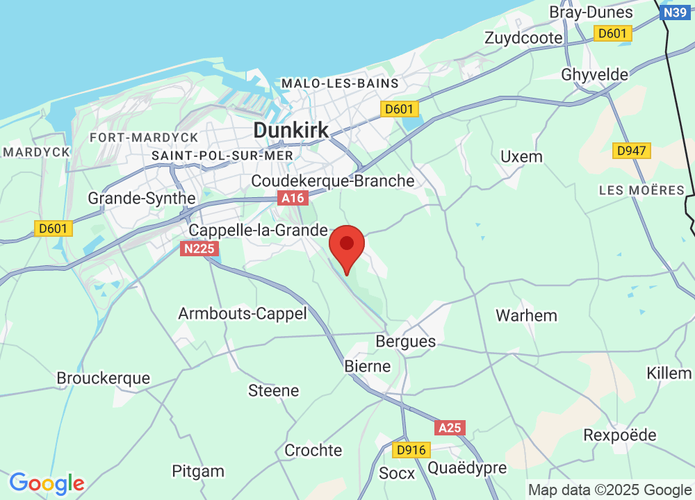 Location of Golf Bluegreen Dunkerque on map