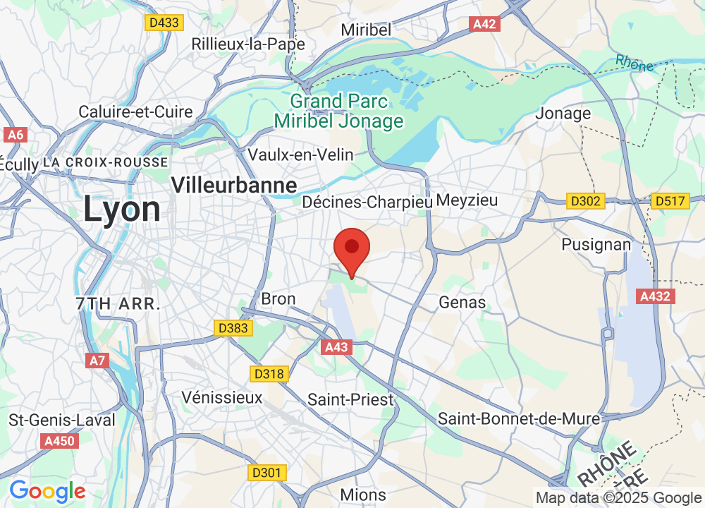 Standort von Golf Bluegreen Grand Lyon Chassieu auf der Karte