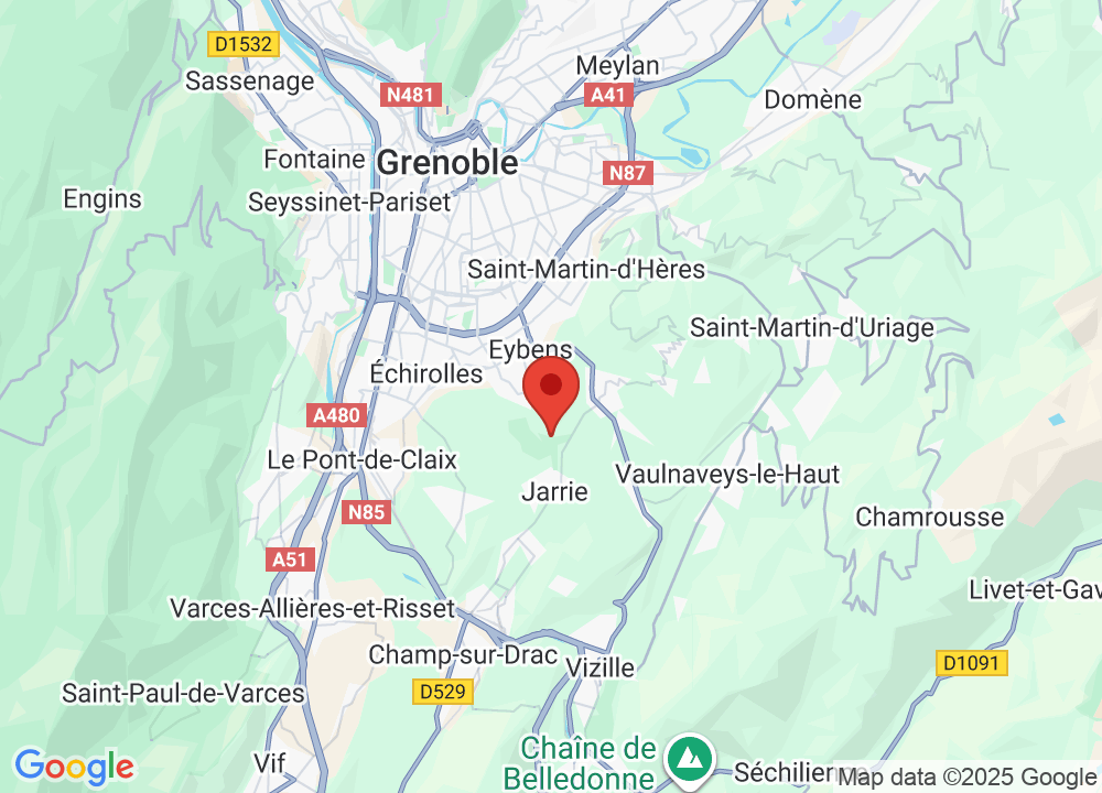 Standort von Golf Bluegreen Grenoble-Bresson auf der Karte