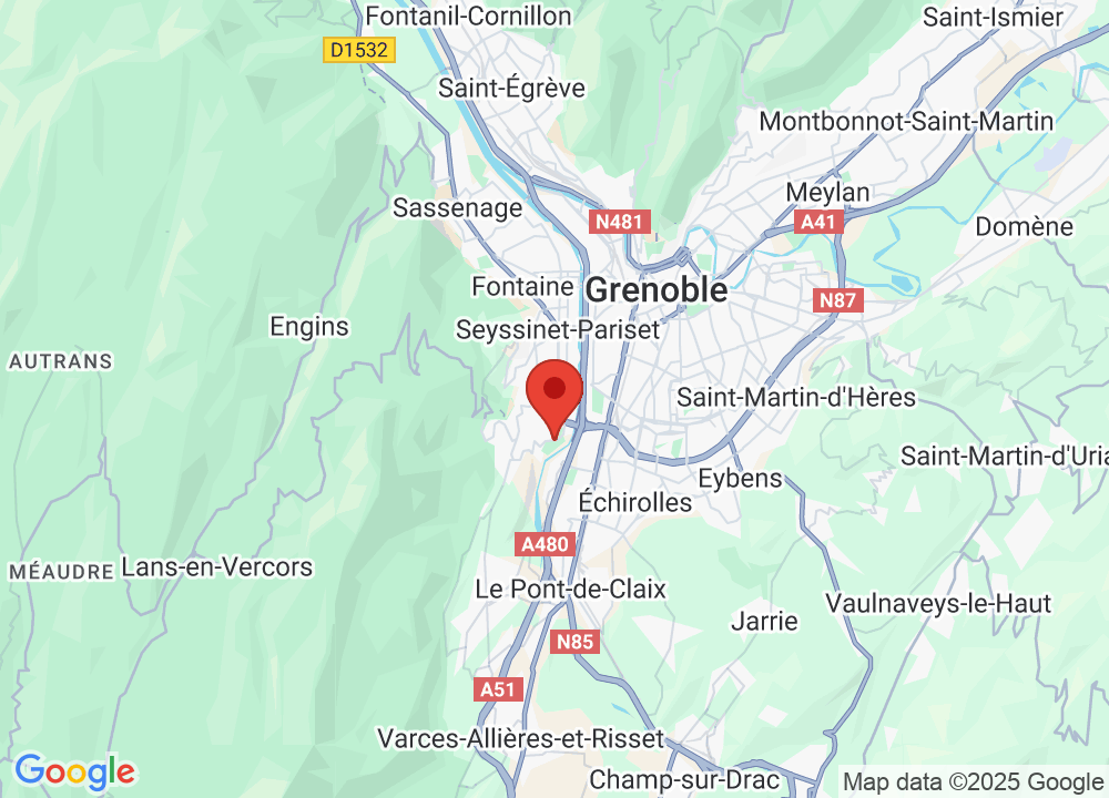 Location of Golf Bluegreen Grenoble-Seyssins on map