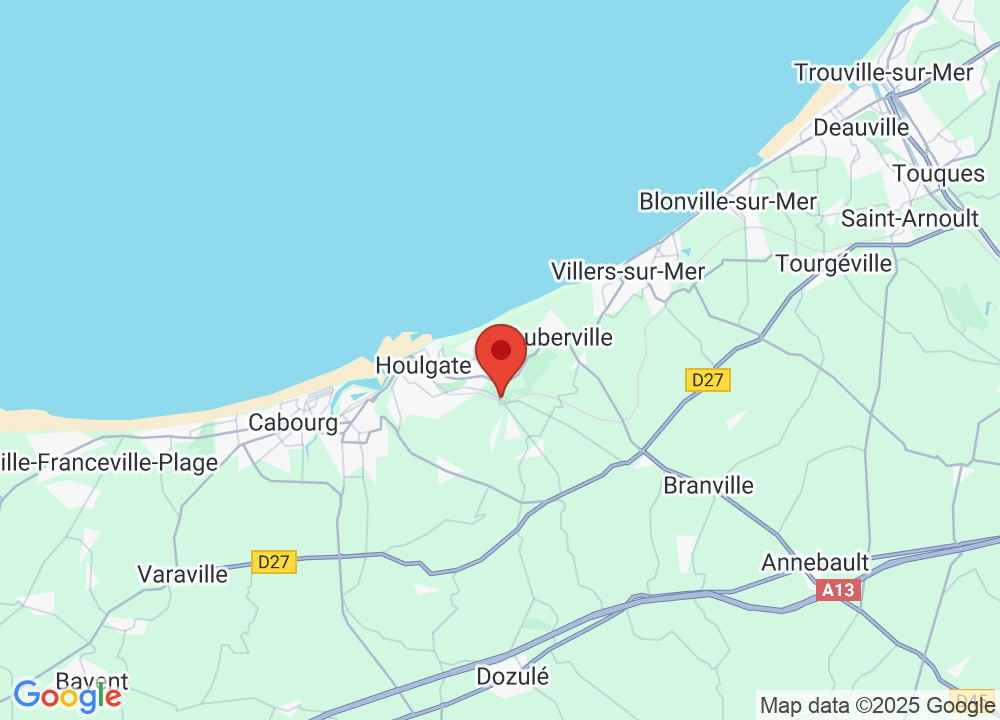 Location of Golf Bluegreen Houlgate on map