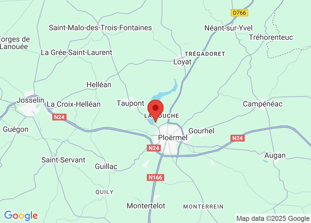 Location of Golf Bluegreen Lac au Duc Ploërmel on map