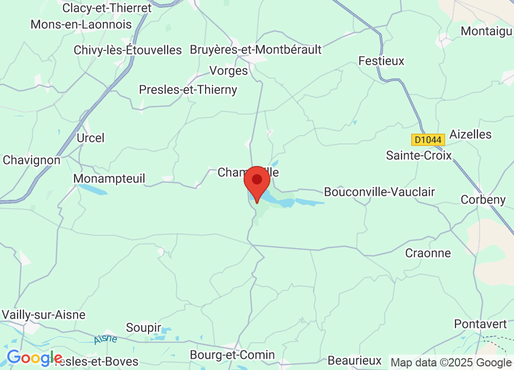 Standort von Golf Bluegreen l'Ailette auf der Karte