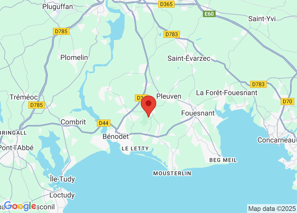 Standort von Golf Bluegreen l’Odet auf der Karte