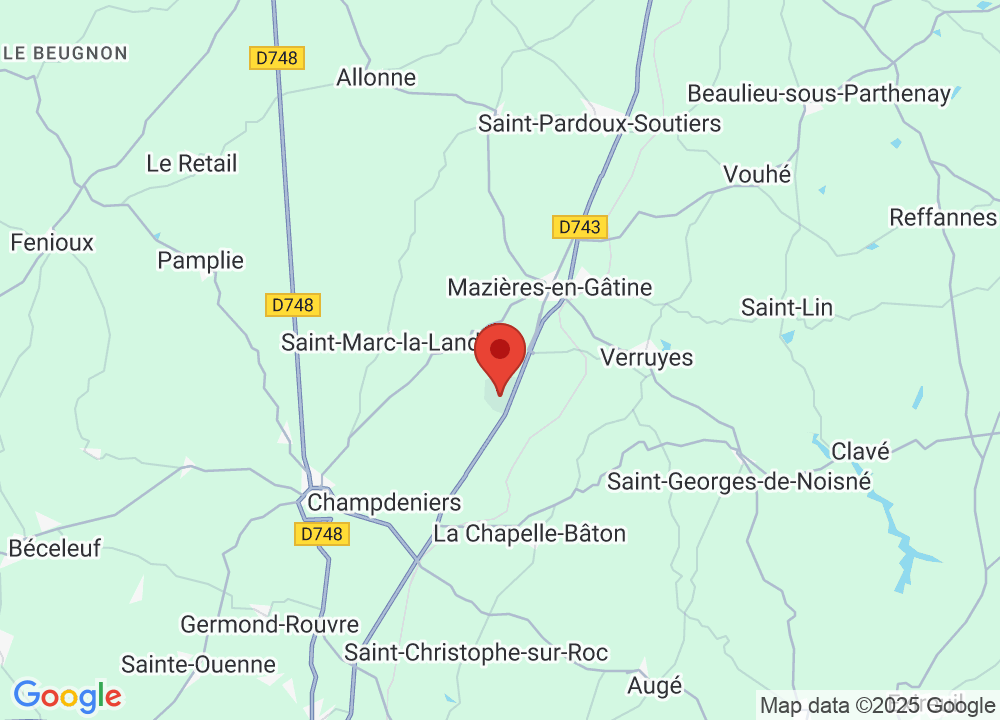 Location of Golf Bluegreen Mazières-en-Gâtine on map