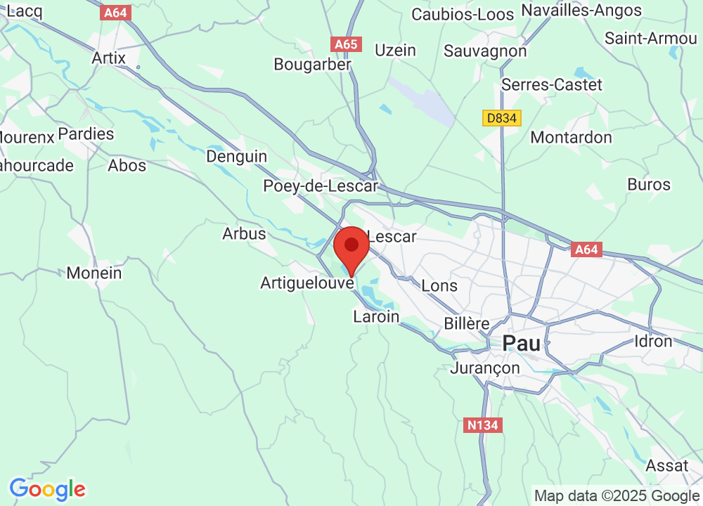 Location of Golf Bluegreen Pau-Artiguelouve on map