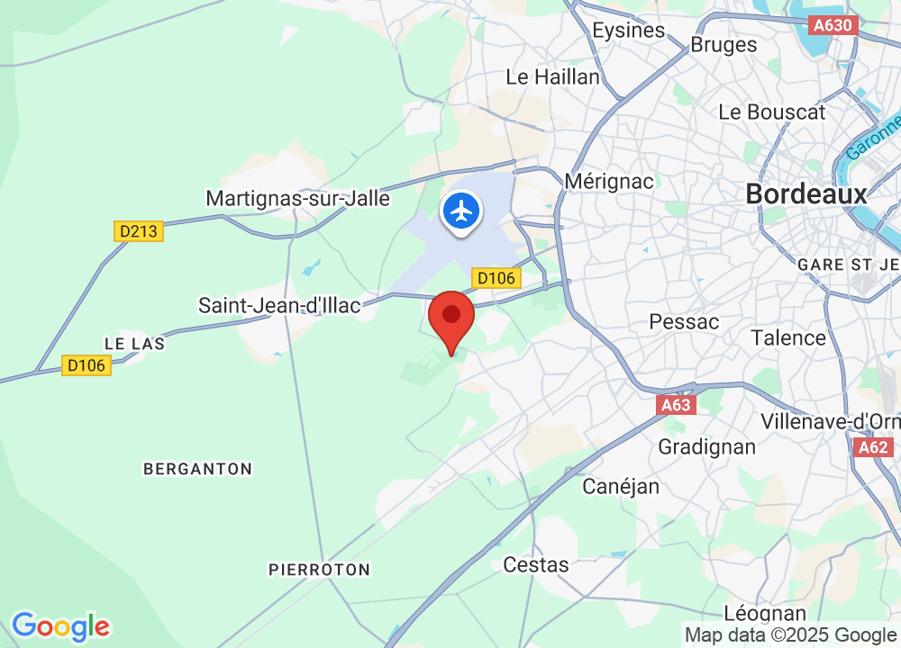 Location of Golf Bluegreen Pessac on map