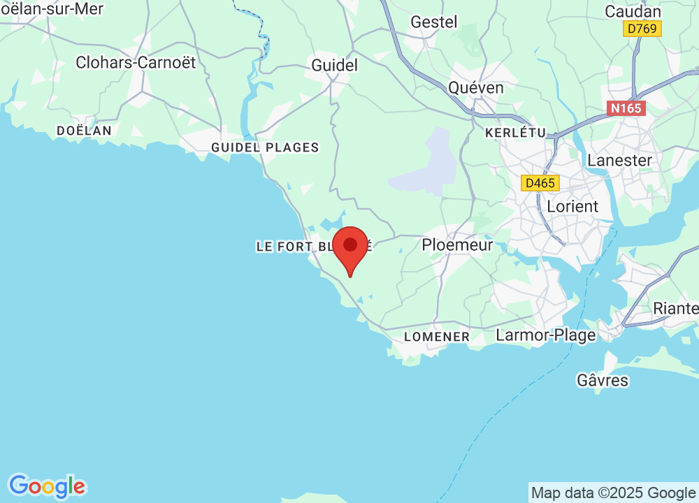 Standort von Golf Bluegreen Ploemeur Océan auf der Karte