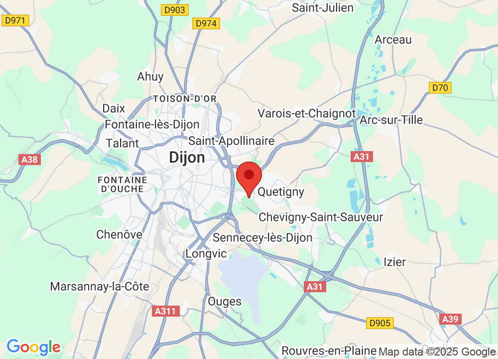 Location of Golf Bluegreen Quetigny Grand Dijon on map