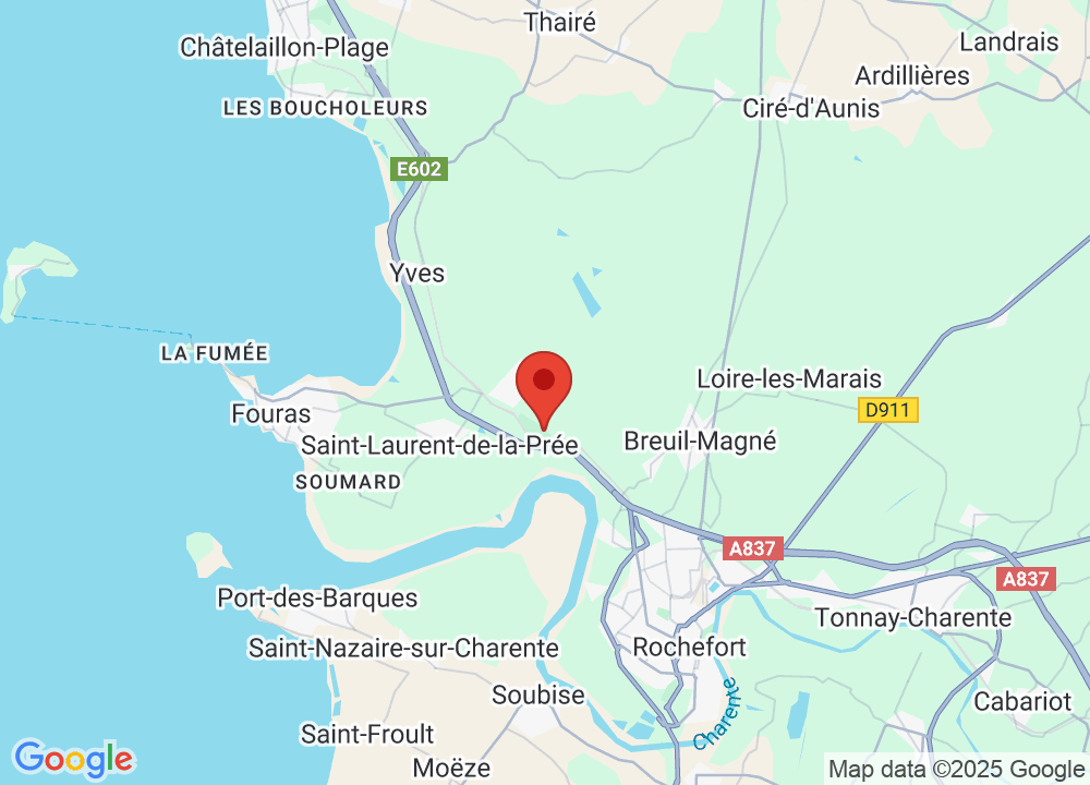 Location of Golf Bluegreen Rochefort Océan on map