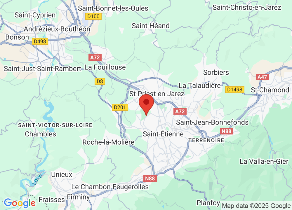 Location of Golf Bluegreen Saint-Etienne on map