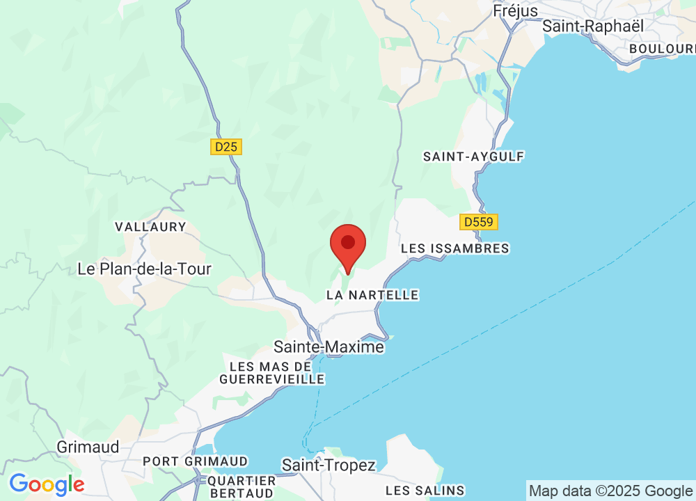 Location of Golf Bluegreen Sainte-Maxime on map