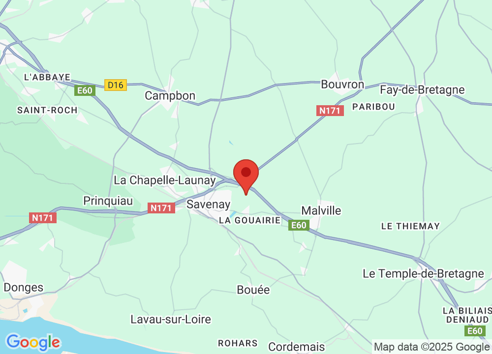 Standort von Golf Bluegreen Savenay auf der Karte