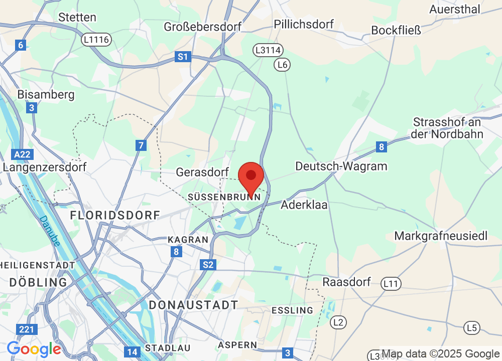 Location of Golf Club Wien-Süßenbrunn on map