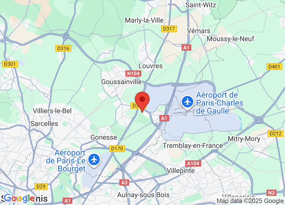 Standort von Golf International de Roissy auf der Karte