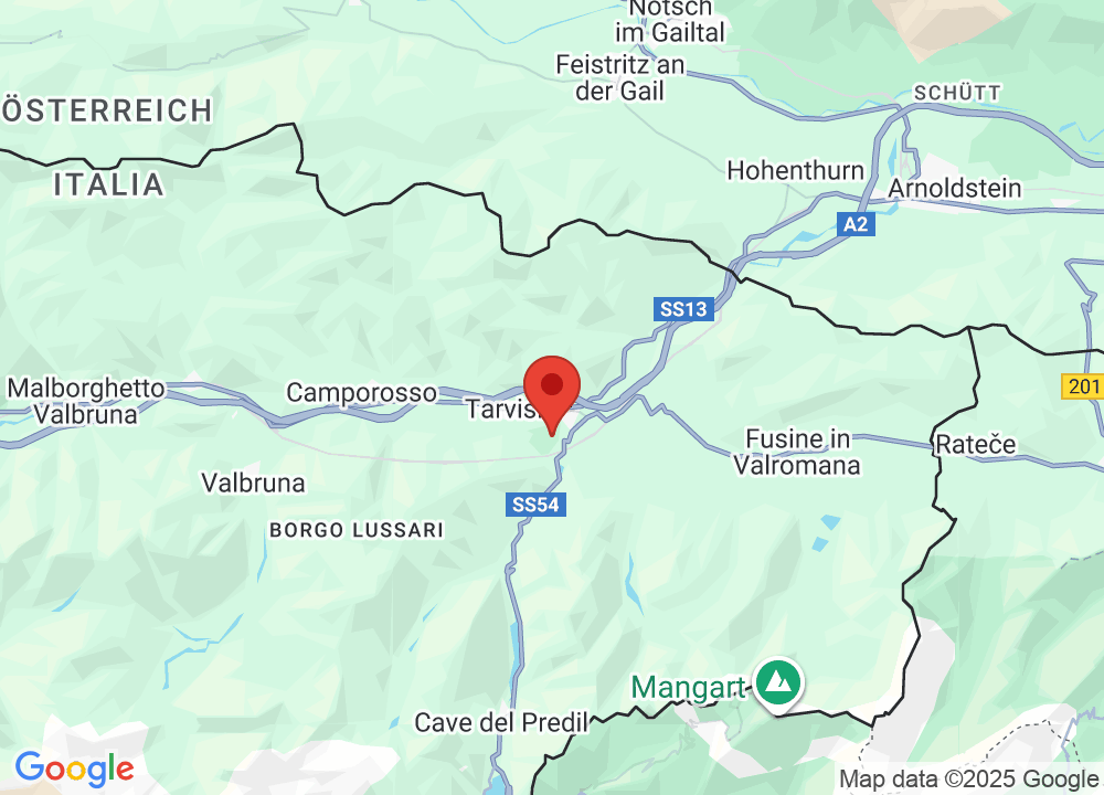Location of Golf Senza Confini Tarvisio on map
