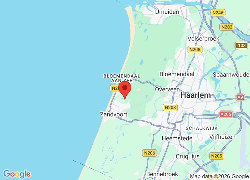 Location of Golfclub De Zandvoortse on map