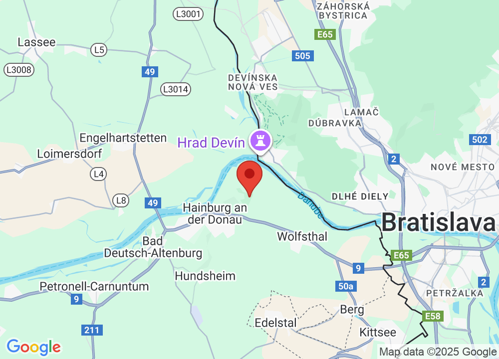 Location of Golfclub Hainburg on map