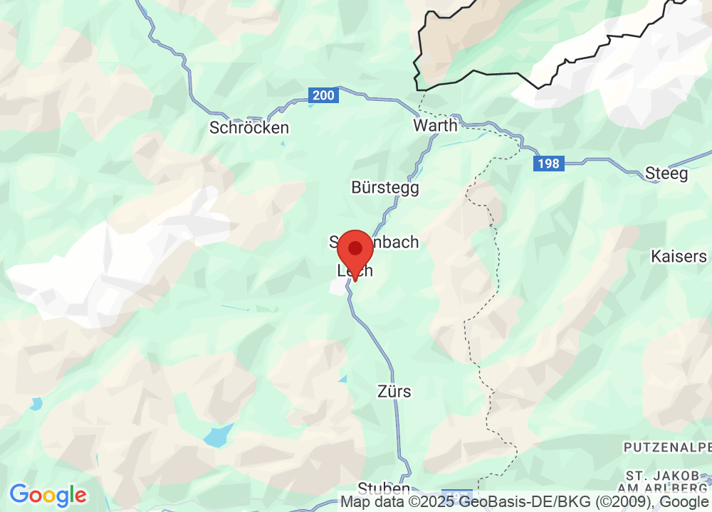 Location of Golfclub Lech am Arlberg on map