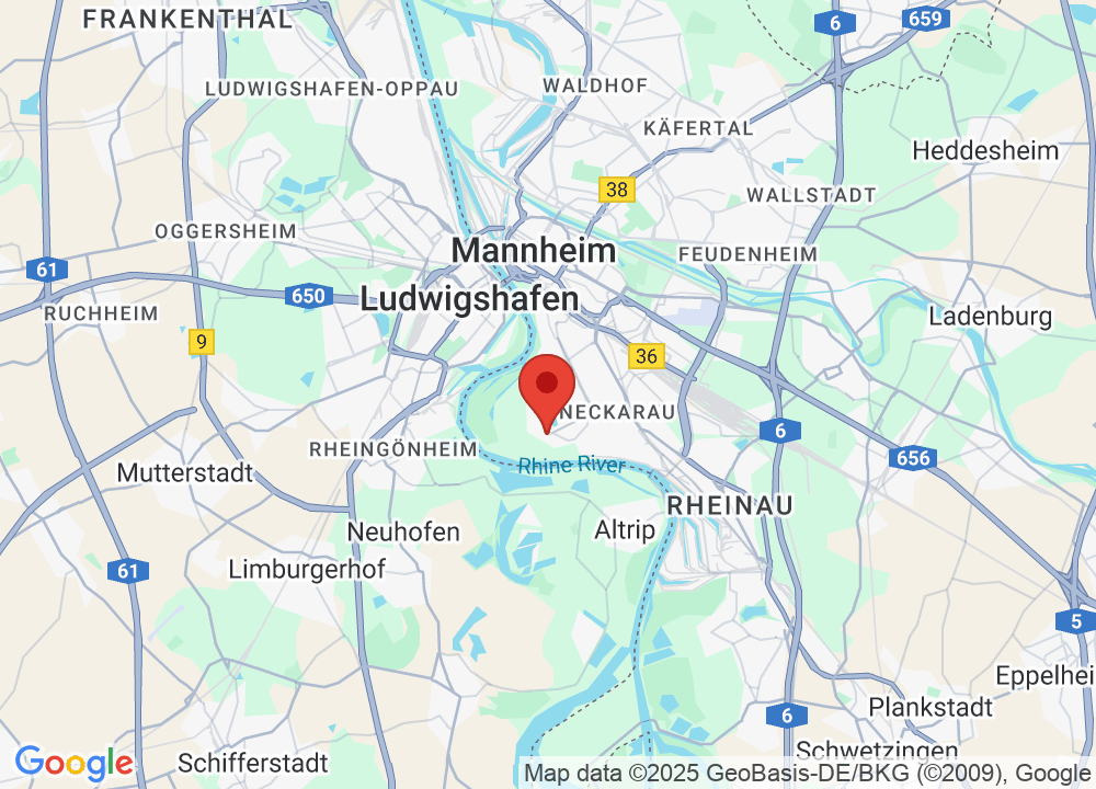 Location of Golfclub Mannheim on map