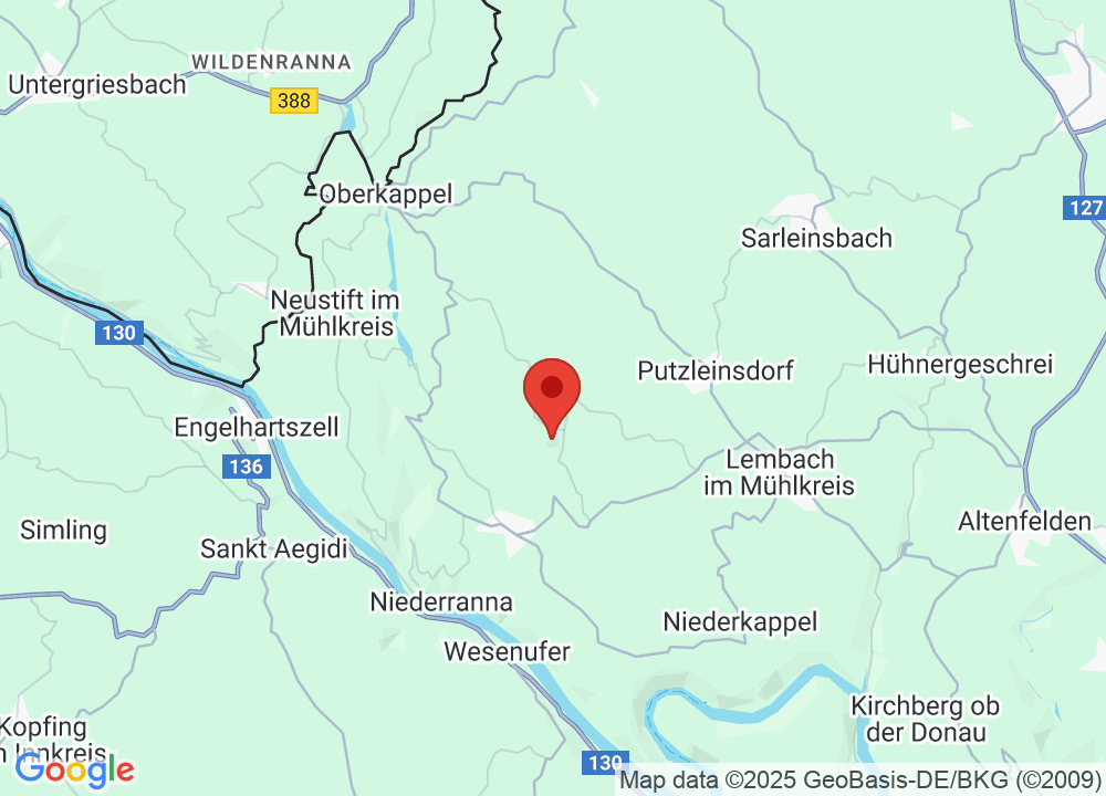 Standort von Golfclub Pfarrkirchen im Mühlviertel auf der Karte