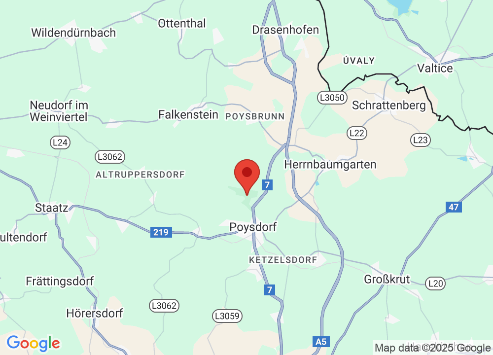 Location of Golfclub Poysdorf on map