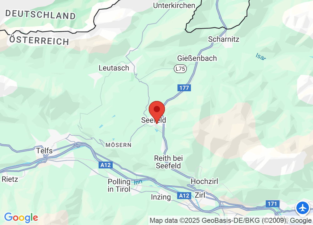 Standort von Golfclub Seefeld Reith auf der Karte