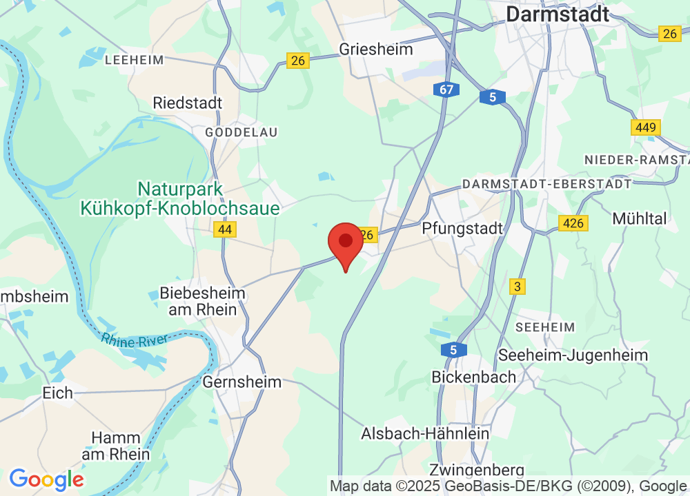 Standort von Golfresort Gernsheim auf der Karte