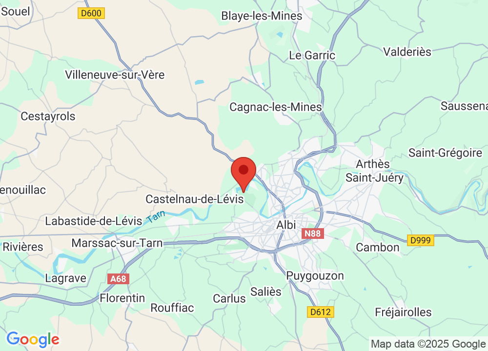 Standort von UGOLF ALBI – Château de Lasbordes auf der Karte