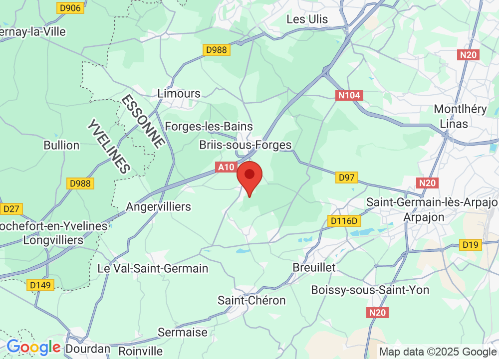 Location of UGOLF du Stade Français Courson on map