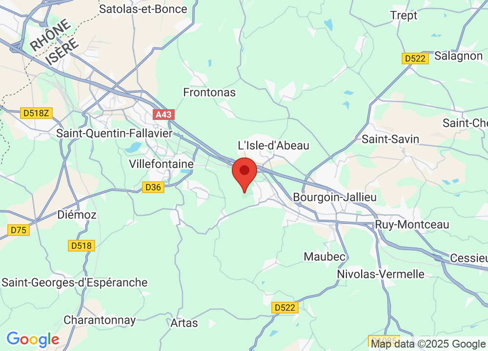 Location of UGOLF Les Trois Vallons on map