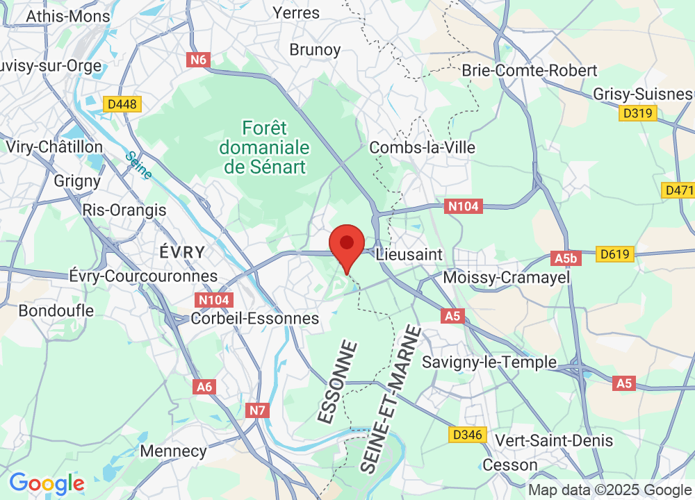 Location of UGOLF Sénart on map